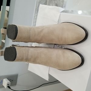 Jimmy Choo and Kaia soft suede booties.